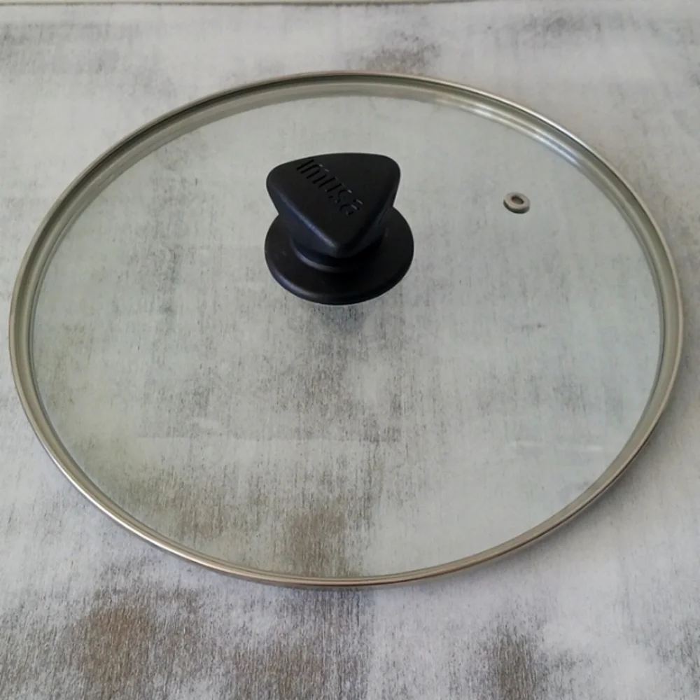Imusa Round W Steam Vent Glass Replacement Lid Cover for Pot or Pan New D-10